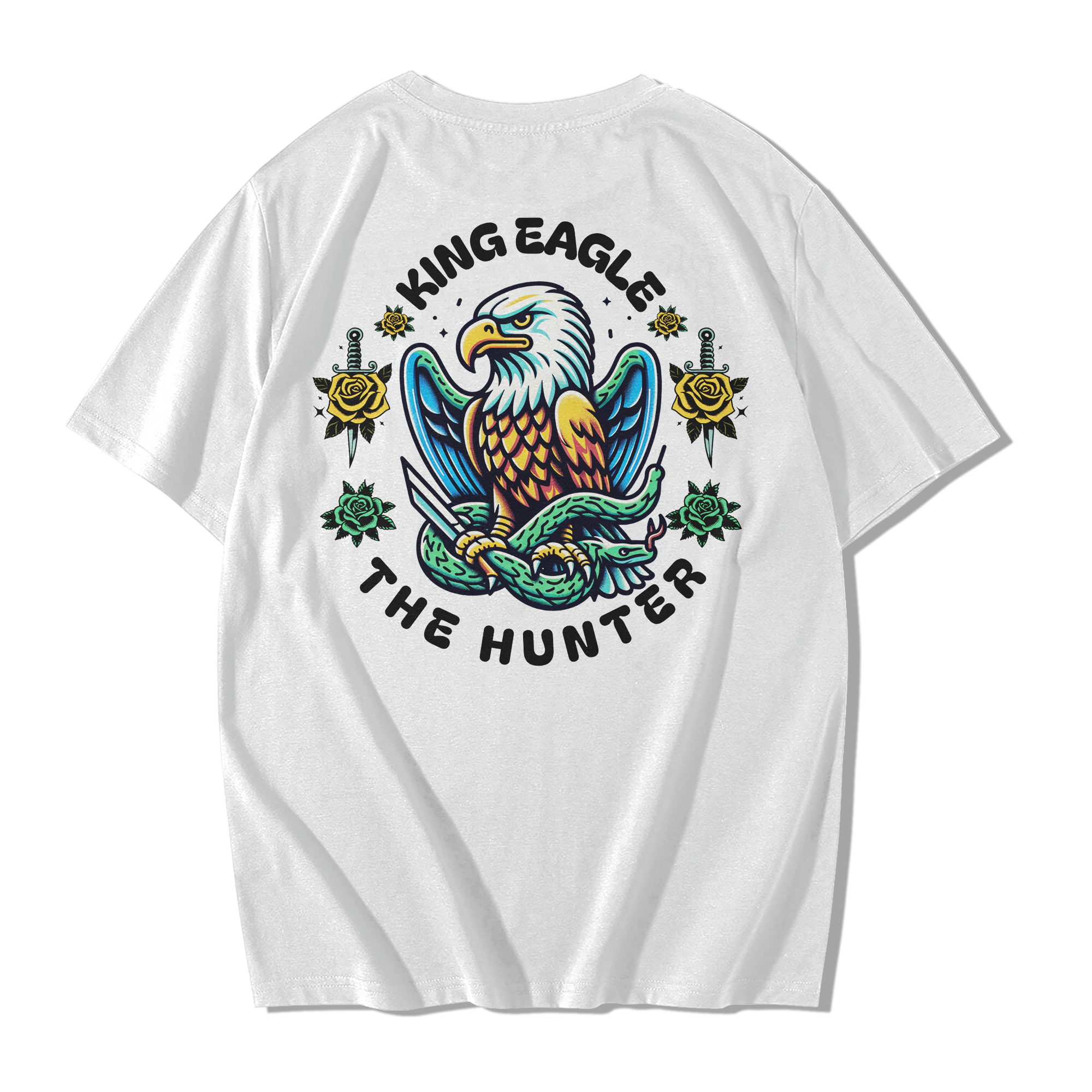 Alfaq Men's King Eagle Oversized T-Shirt